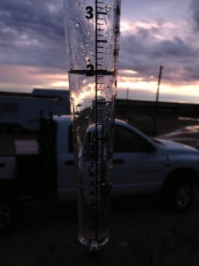 On The morning of July 1st we woke up to 2 inches of rain!  (Tye and Becca's house gauge)
